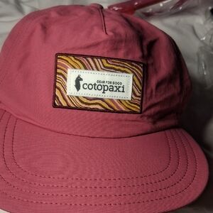 cotopaxi Rose Pink Hat with Multicolor Wavy Patch